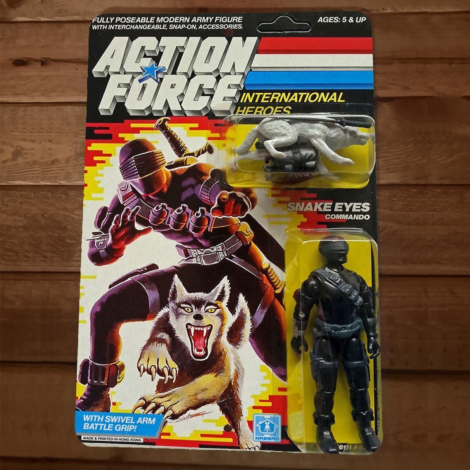 Snake Eyes 8×12 Metal Wall Sign Poster GI Joe V2 1986 Toy Card Artwork