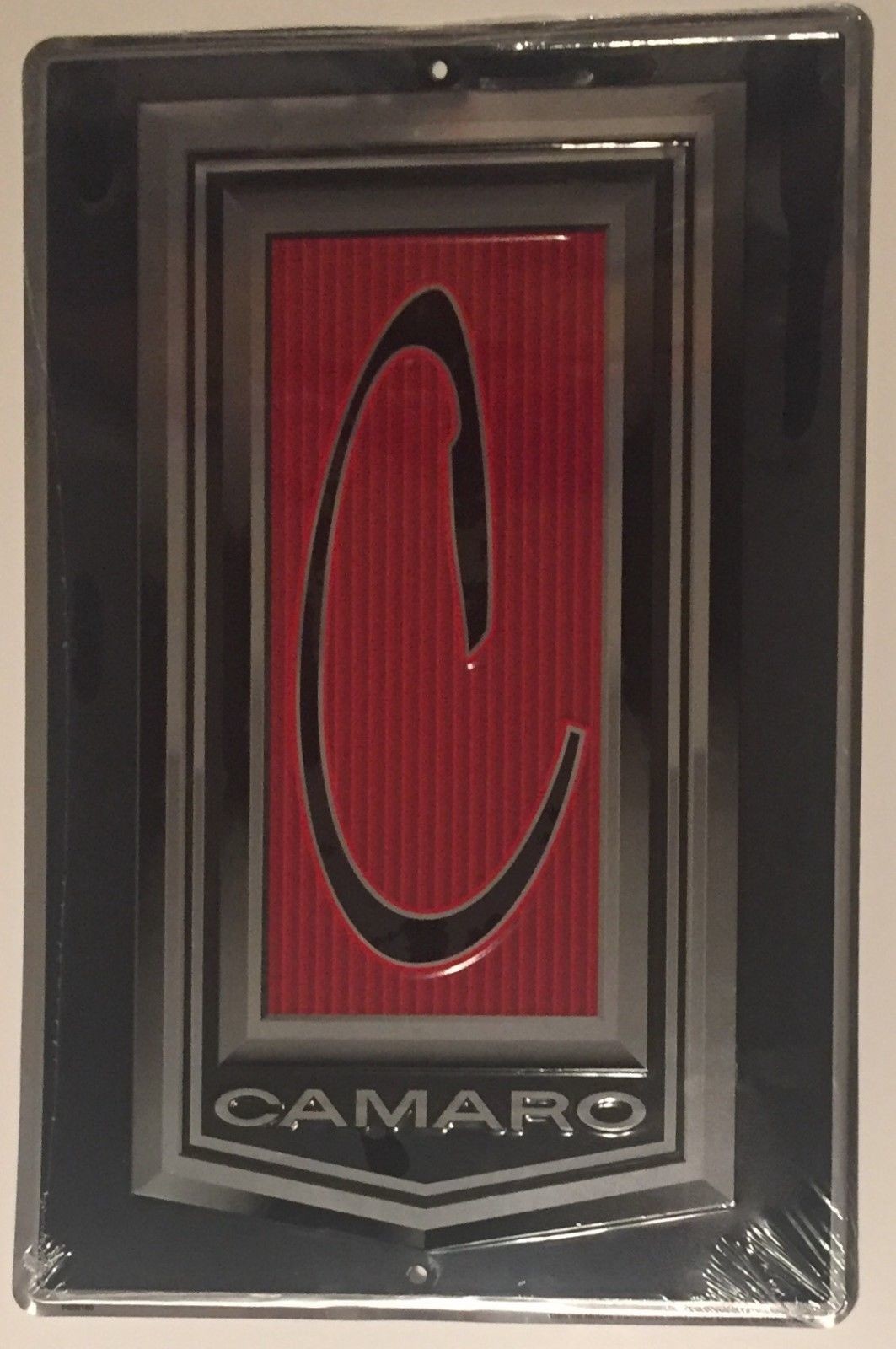 CAMARO METAL SIGN 12 X 18″ CHEVROLET CHEVY EMBOSSED Z28 ZL1 GM MAN CAVE GARAGE
