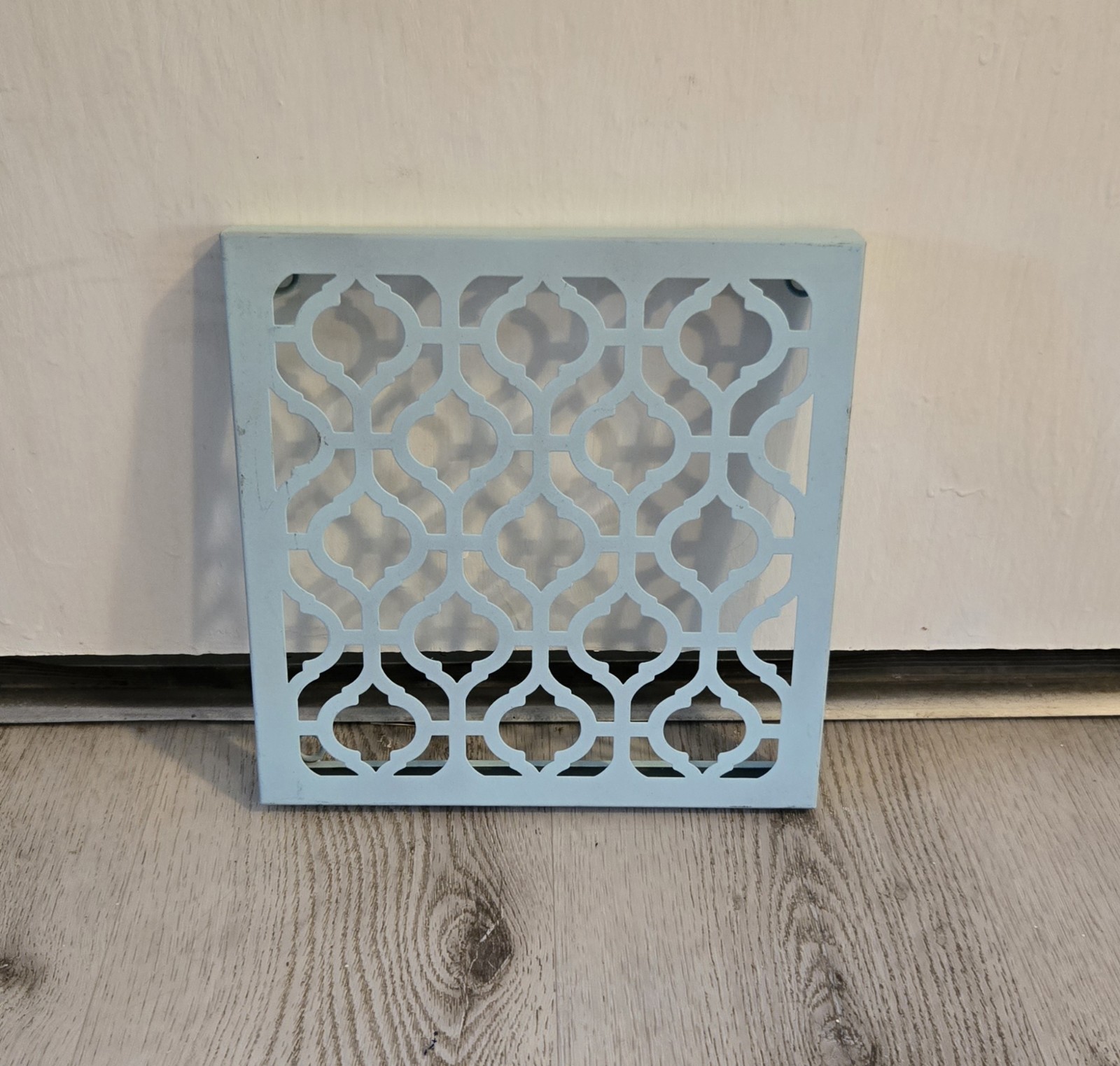 Light Blue Metal Geometric Wall Décor