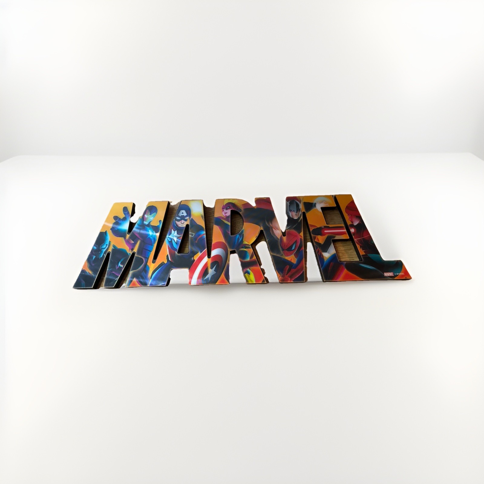 Marvel Character Wall Decor 3D Lenticular Wood Block Sign Hang or Display