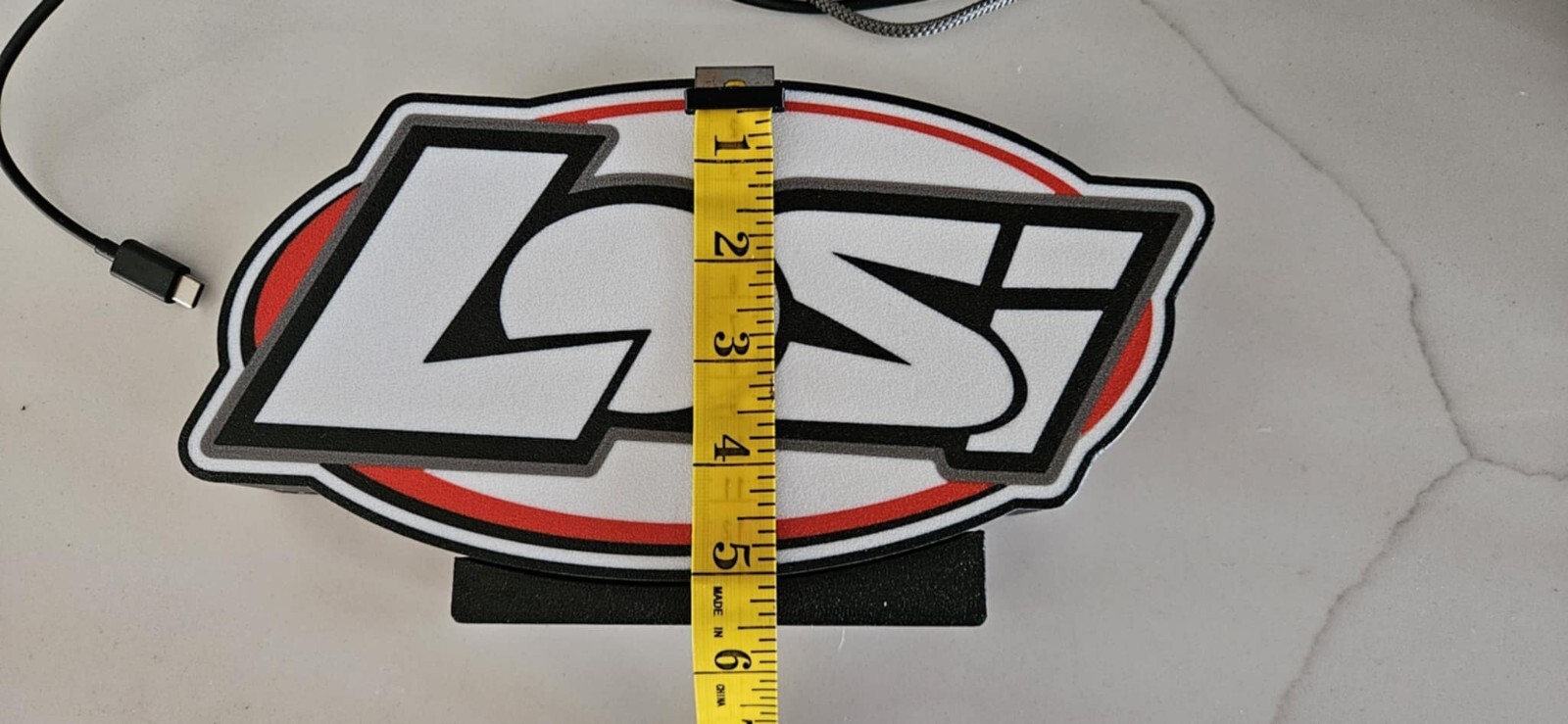 Losi rc led light box sign wall mount or free standing Usb c powered