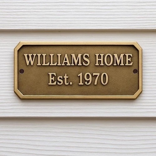 Customized Brass Plaque – Ideal for Recognition Plaques, Name Plates, Awards
