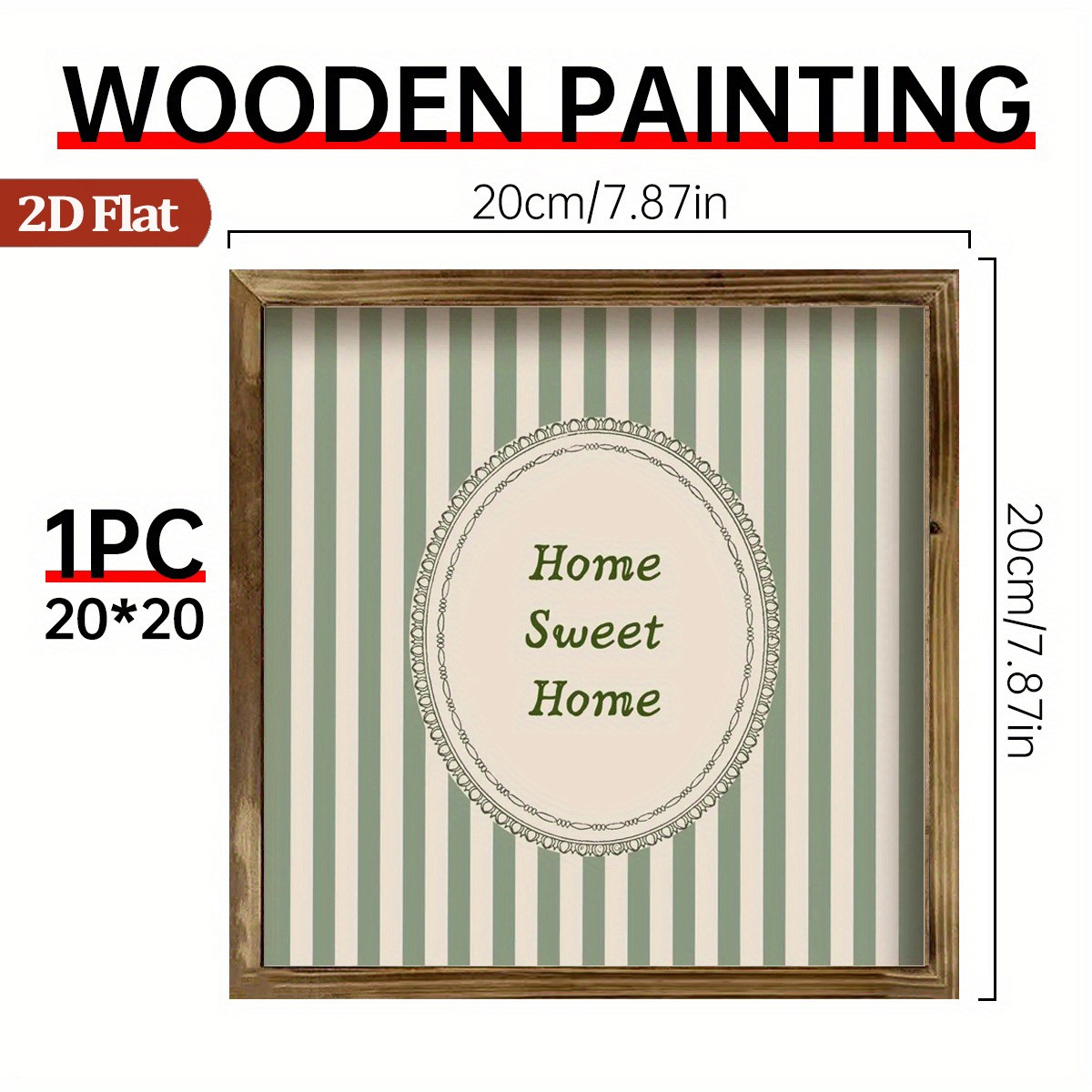 Rustic Sage Green Home Sweet Home Wooden Plaque Perfect Family Housewarming Gift