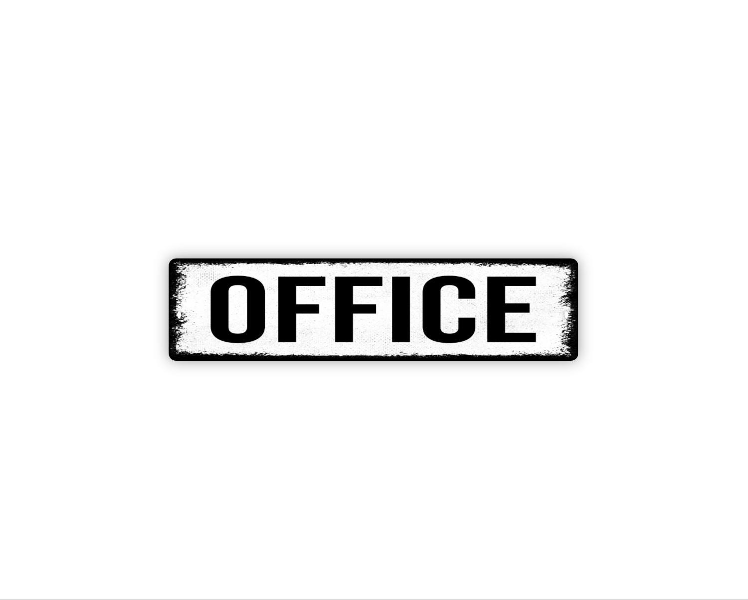 Office Sign Metal Wall Sign Office Door Sign Business Workspace Decor Entry Room