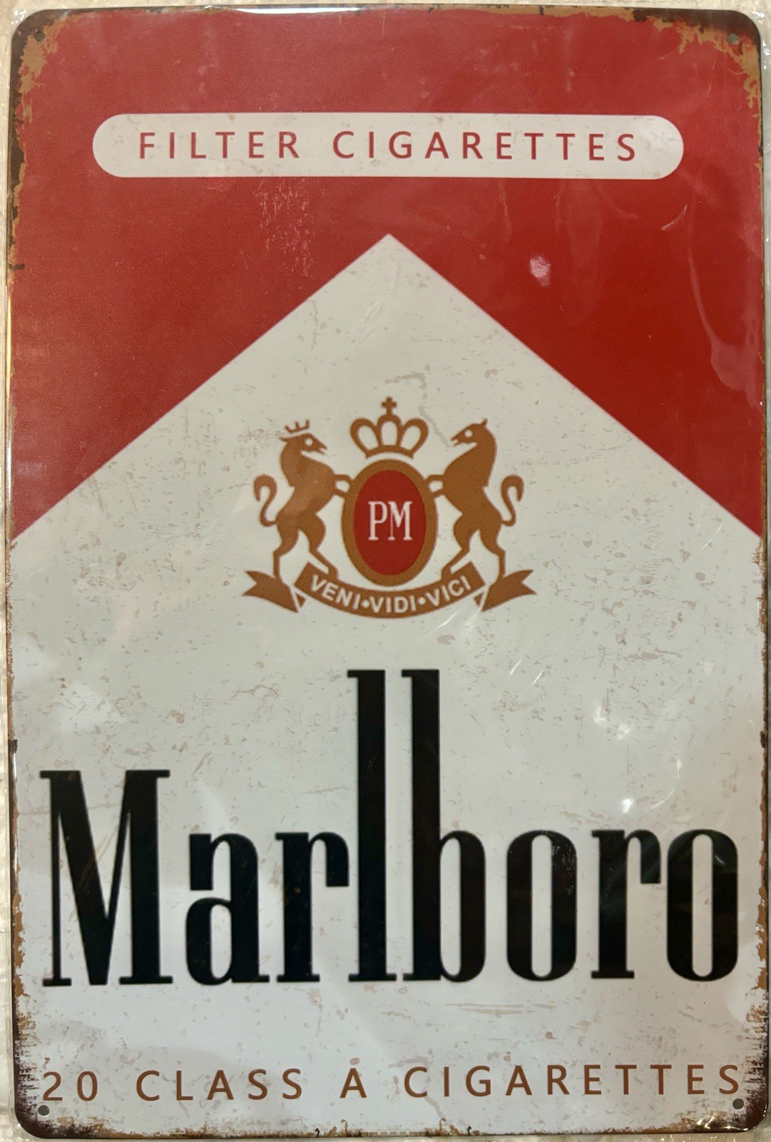 TIN SIGN 8×12 Cigarettes Marlboro Smoking Nicotine Smoker Store Cowboys DD23
