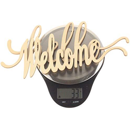 Hello Welcome Wood Sign Cutout Wooden Letter Sign DIY Block Words Decorative