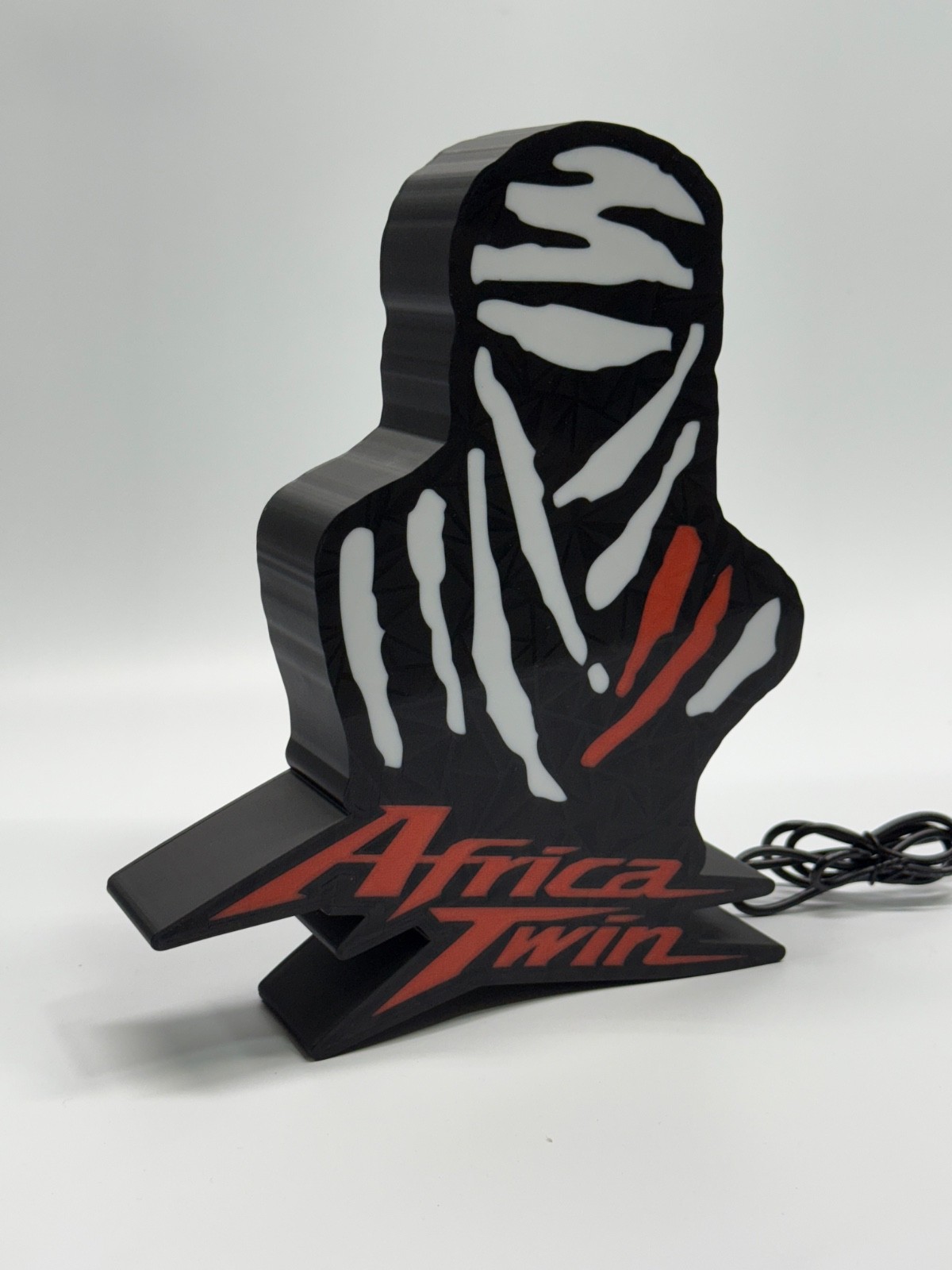 Honda Africa Twin Custom Dakar LED garage sign 10 in. tall Wall Decor