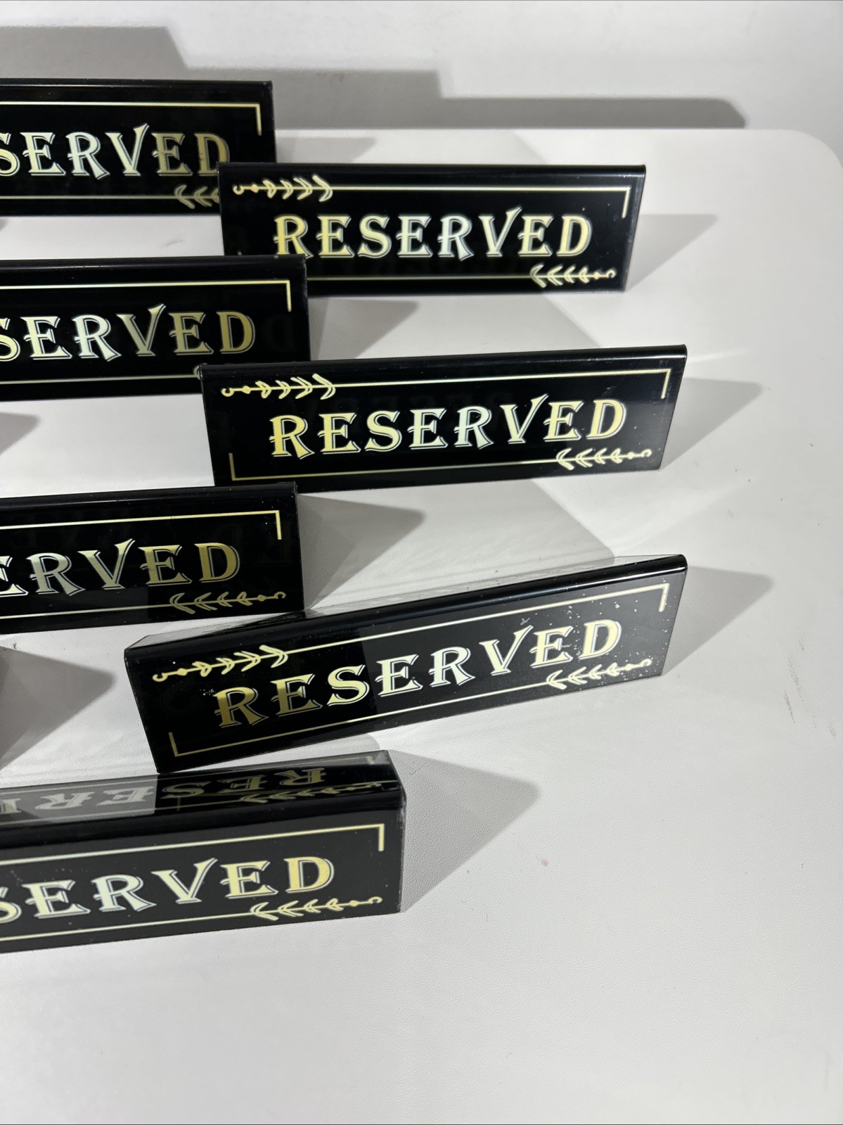 Reserved Sign Events Wedding Table Waterproof Lot of 10 Signs
