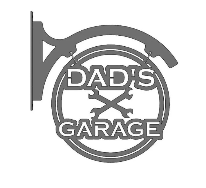 PERSONALIZED Garage Metal Sign Fathers Day Gift Custom Garage Hanging Steel Sign