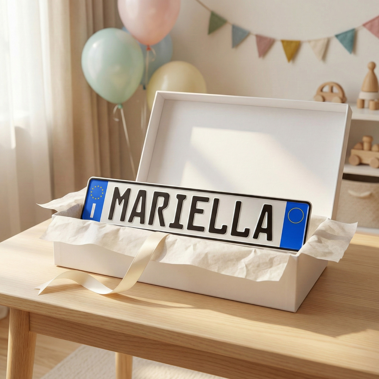1 Italian Style Personalized Garage Gift Name Plate Made in Germany