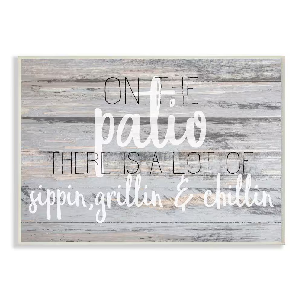 10 In. X 15 In. “Patio Country Home Wood Textured Word” by Kimberly Allen Wood W