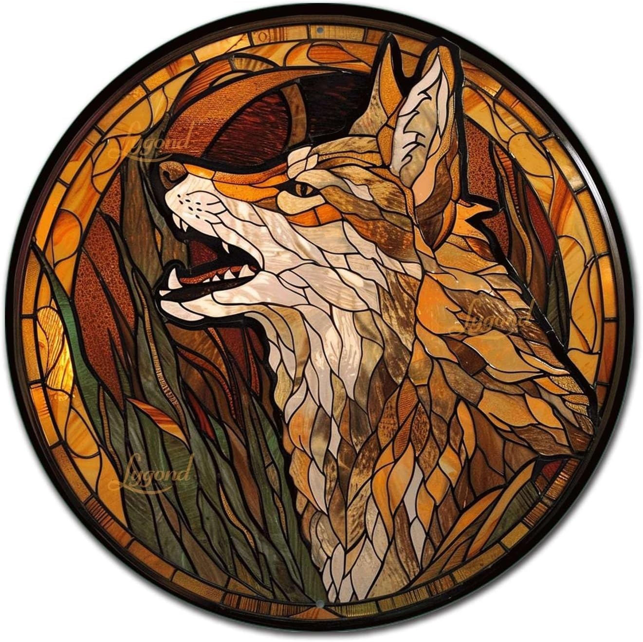 Chic 12″ Coyote Metal Welcome Sign – Lightweight & Easy to Mount For All Decor