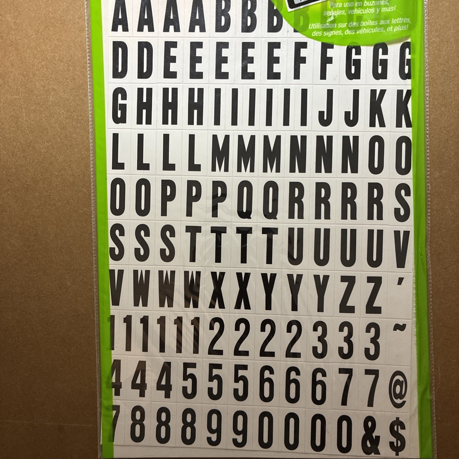 Hy-Ko 1 In. Numbers, Letters & Symbols (124 Count) MM-6 Hy-Ko MM-6 029069020606