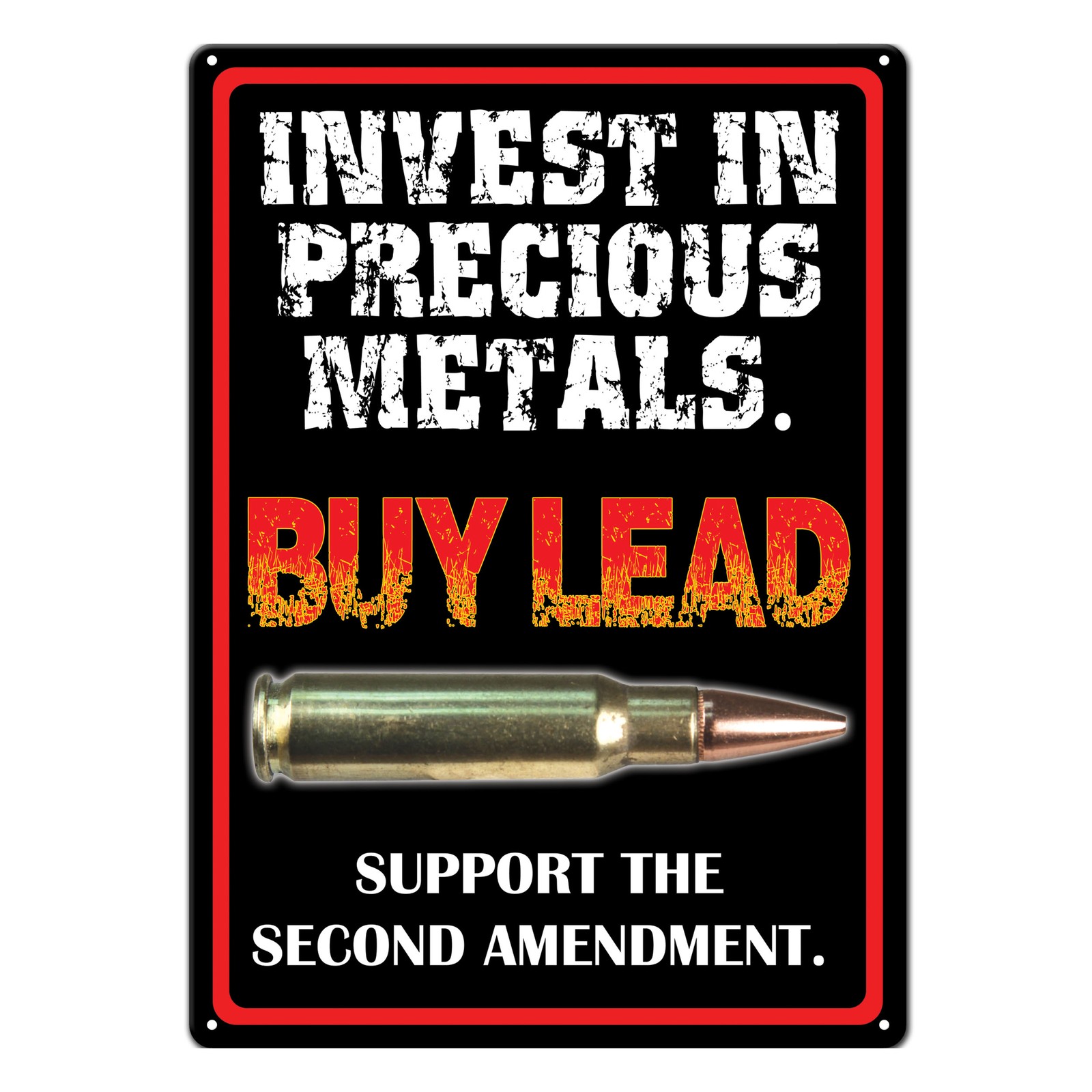 Rivers Edge Products Tin Sign, 17″ x 12″ Weatherproof Metal Wall Art, Invest In