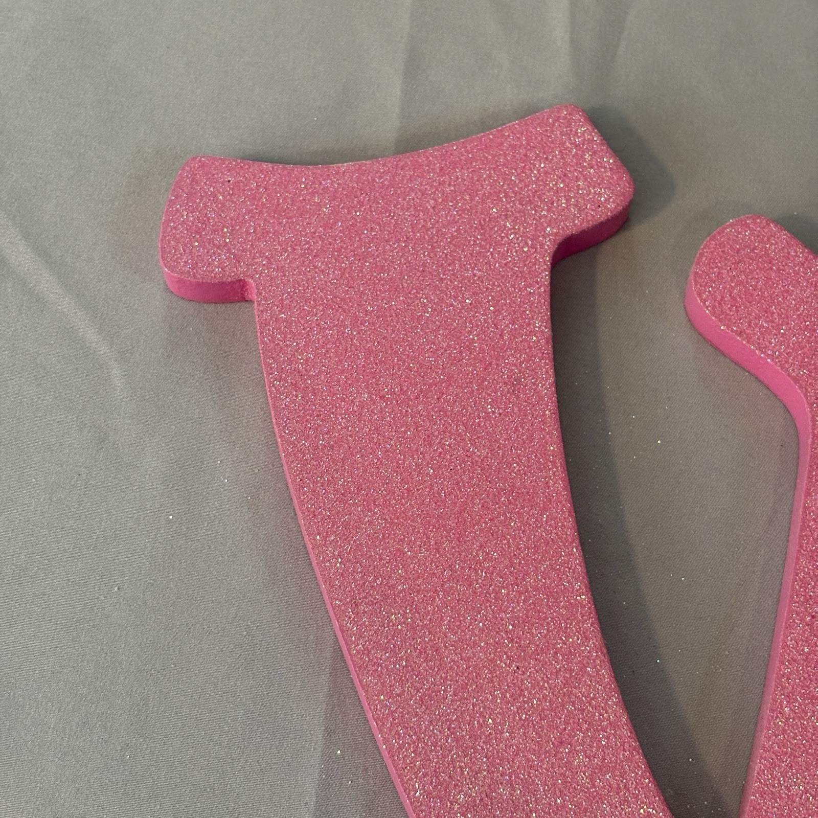 Hobby Lobby Decorative Pink Glitter Sparkly Wall Mount, Letter Y