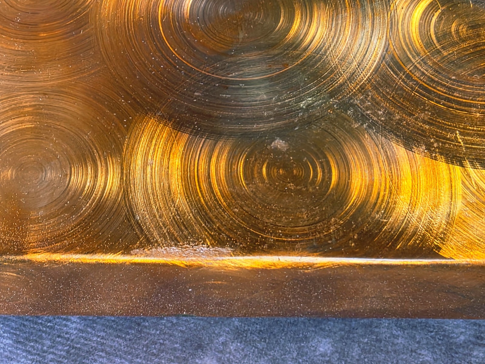 Dichroic Glass Metal Wall Art 12×12 Swirl Copper Patina Modern Industrial Decor