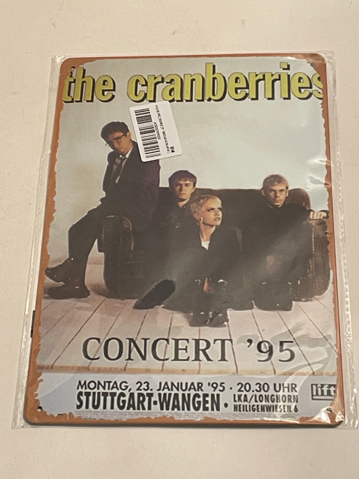 Retro The cranberries Irish Rock Band Dolores O’Riordan 8″ x 12″ Metal Tin Sign
