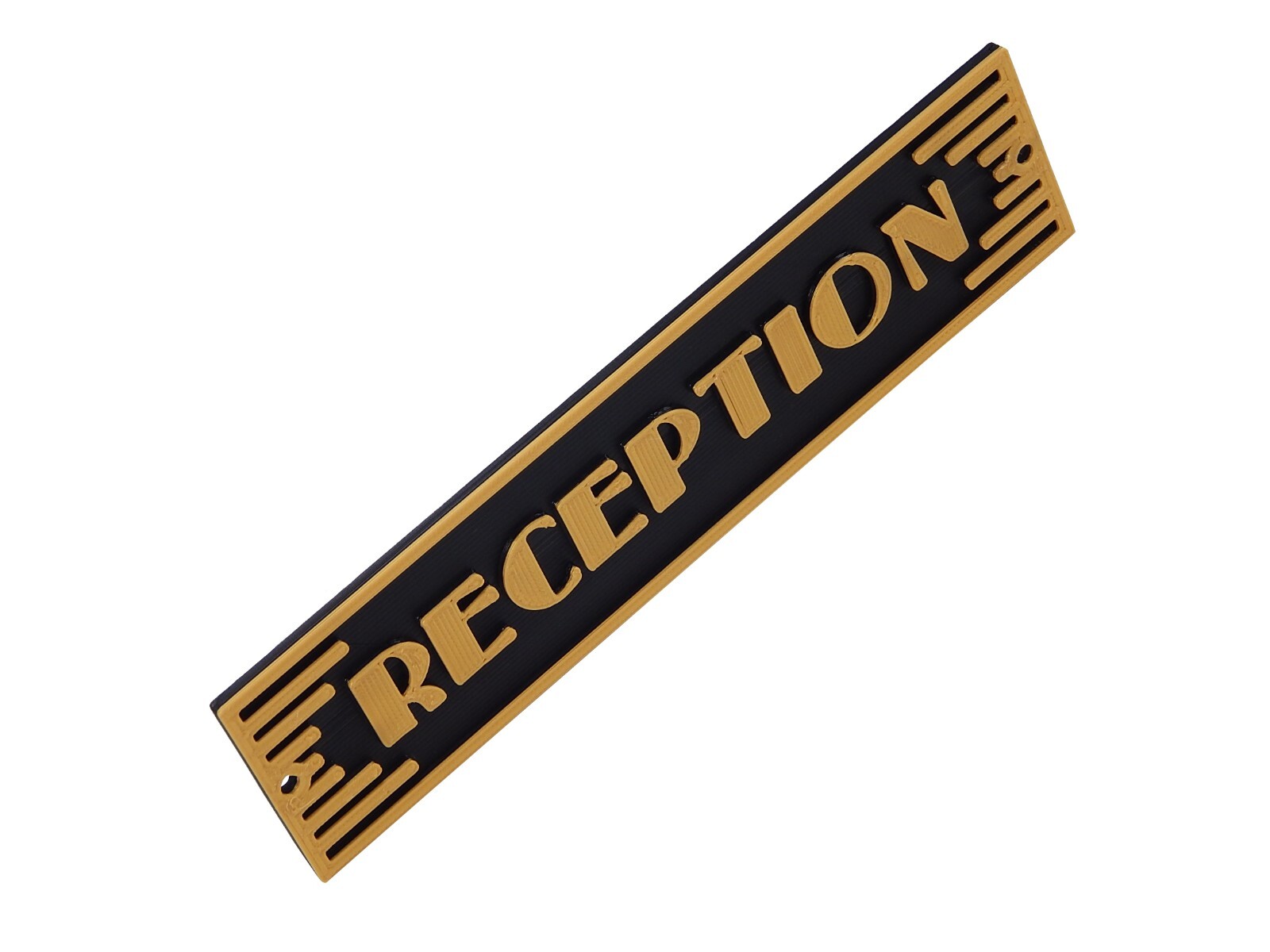 Plastic Reception Business Art Deco Style Sign Office Door Décor Wall Plaque