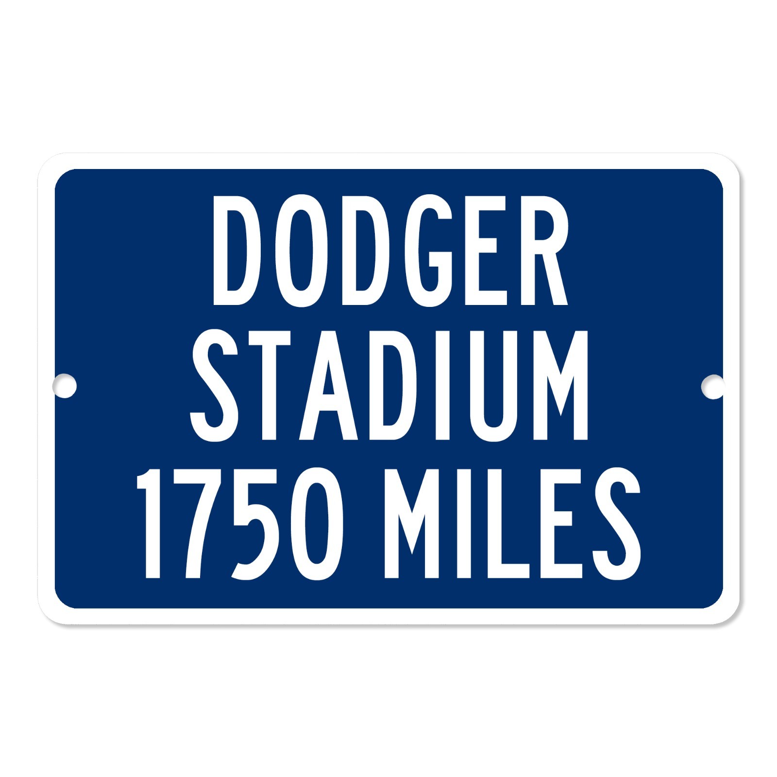 Dodger Stadium Custom Distance Mileage Sign Los Angeles Dodgers Baseball Fan