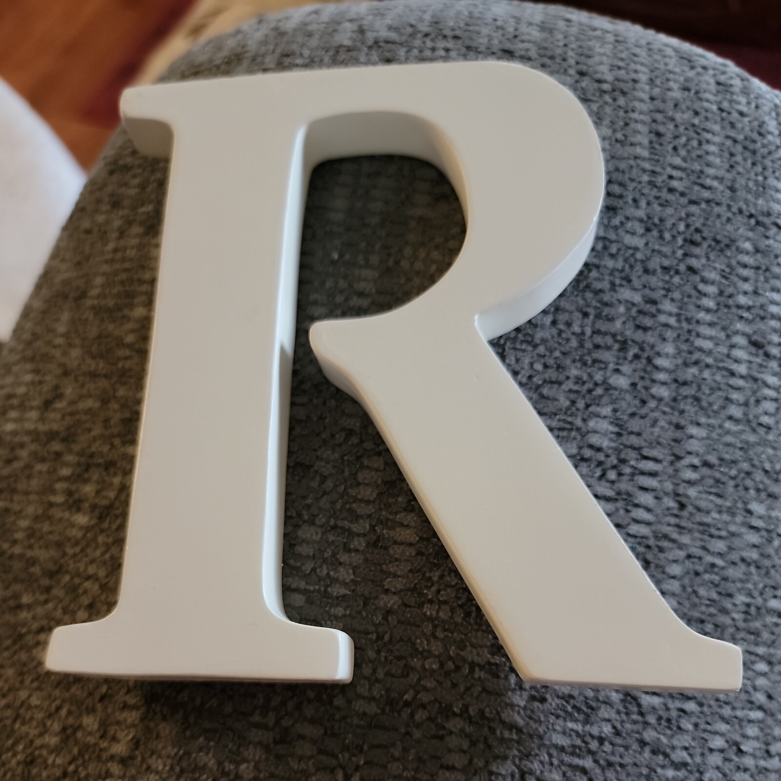 MPI 5” Classic Letter White R Craft Projects DIY Home Decor Wall Art