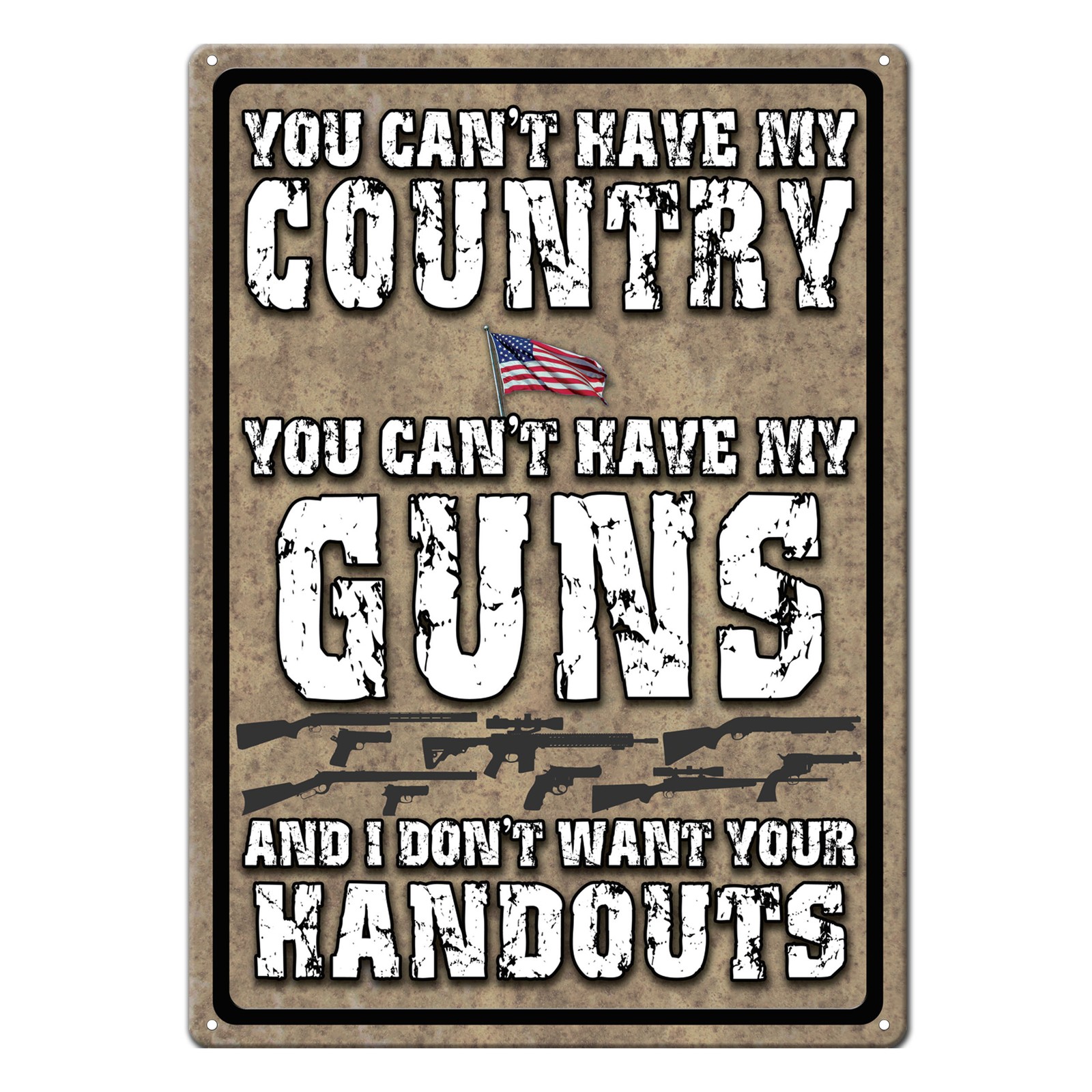 Rivers Edge Products Tin Sign, 17″ x 12″ Metal Wall Art, You Can’t Have My