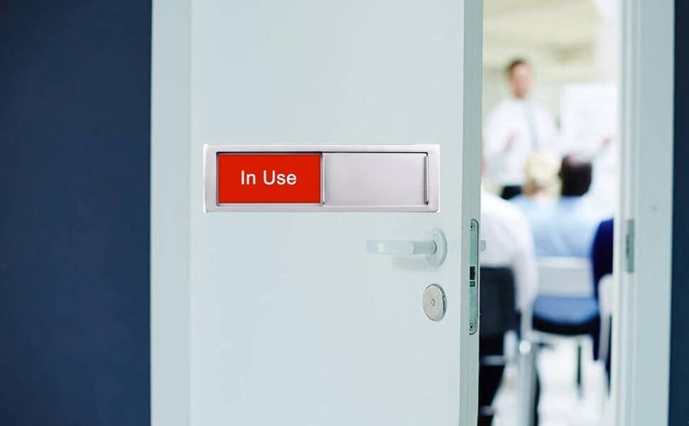 Eco-Friendly Magnetic Door Sign – ‘In Use’ / ‘Available’ for Professional Spaces