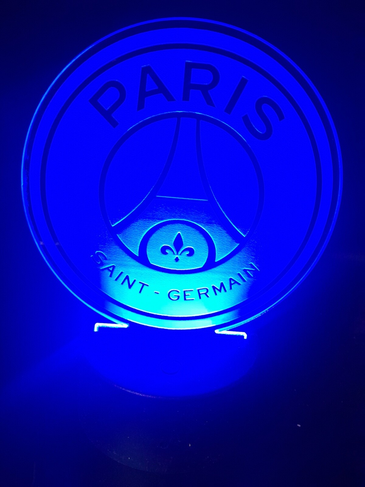 Edge Lit Tabletop Sign, Multi-Colored LED, Paris Saint-Germain Football Club