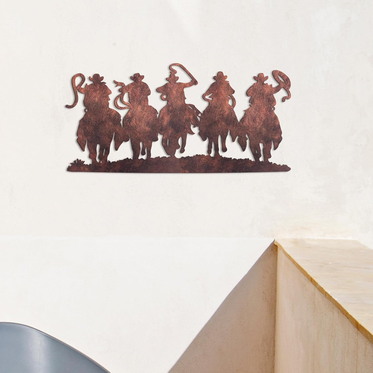 Western Wall Decor Cowboy Silhouette Vintage Metal Wall Decor Silhouette Room Ha