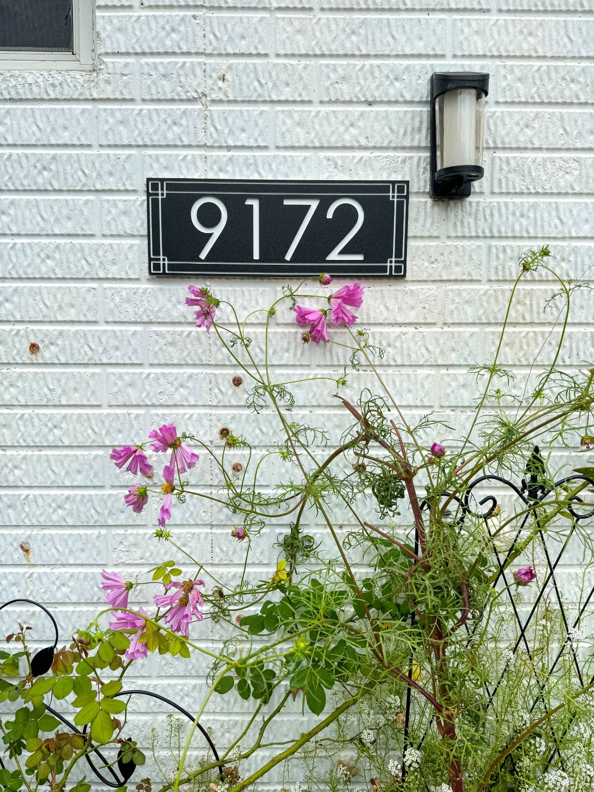 Personalized Engraved 6.5in H House Number Sign | Durable HDPE Street Address