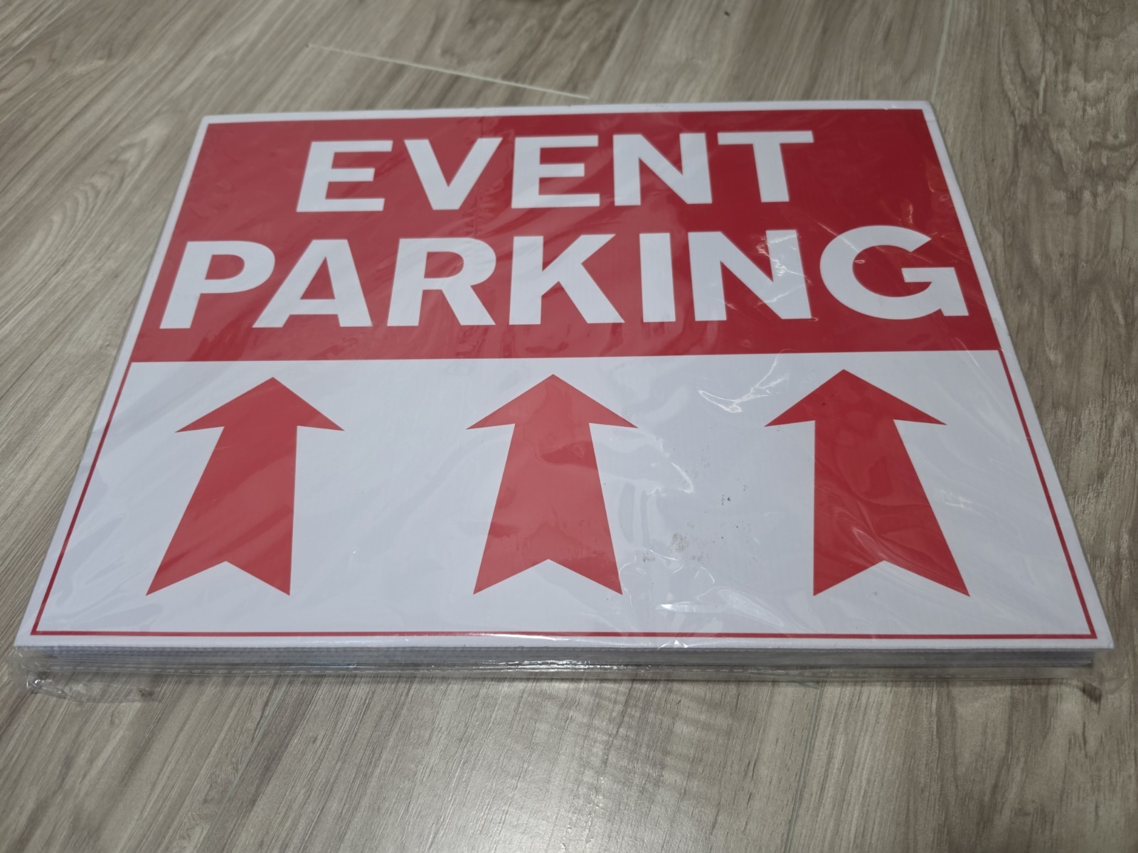 Event Parking Signs With Arrows 6 Pack 12 X 16