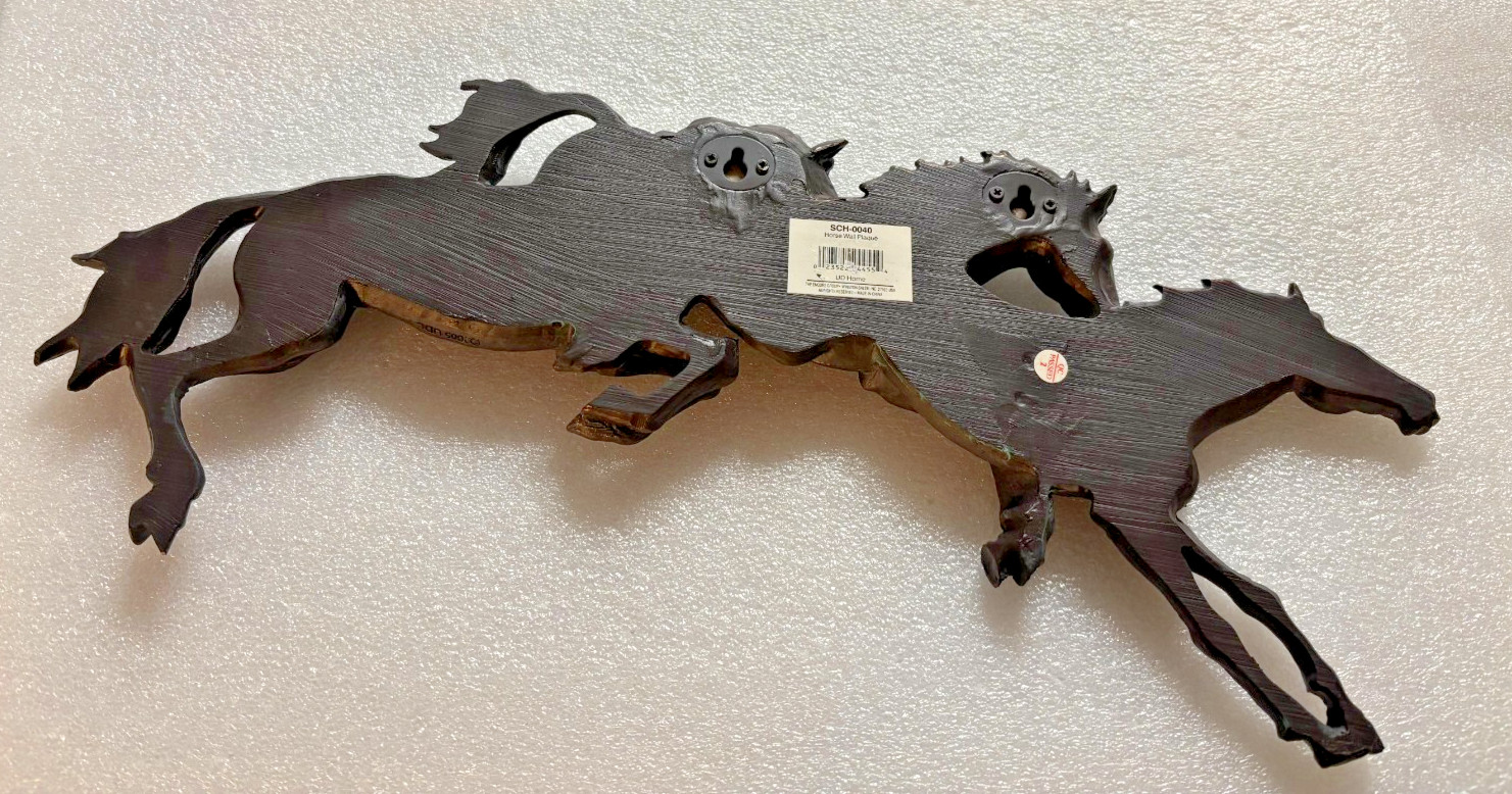 Horses 2005 Wall Hanging Bronze Like Resin 3D