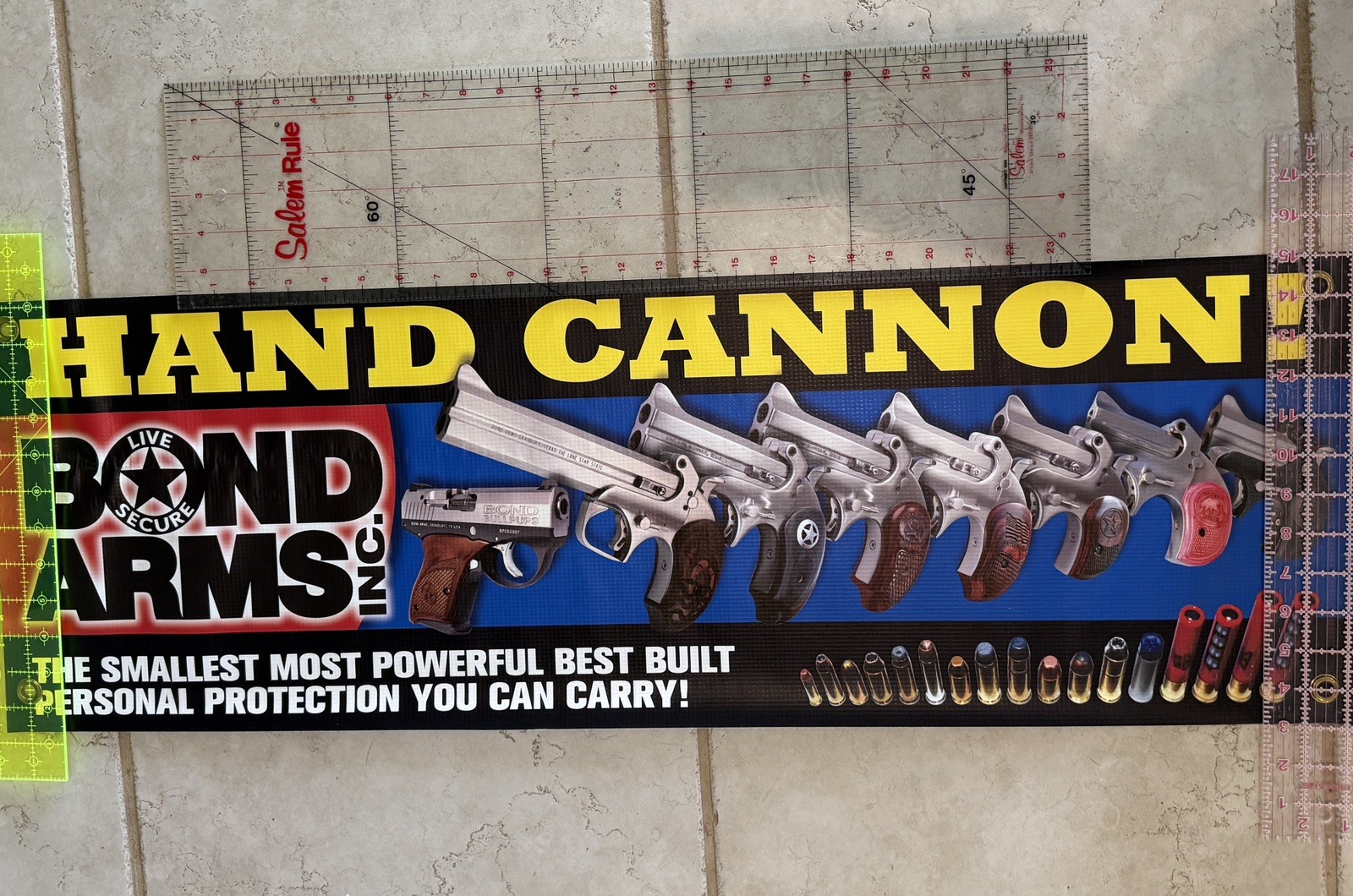 Bond Arms Banner Poster Glossy Gun Handgun Weapon