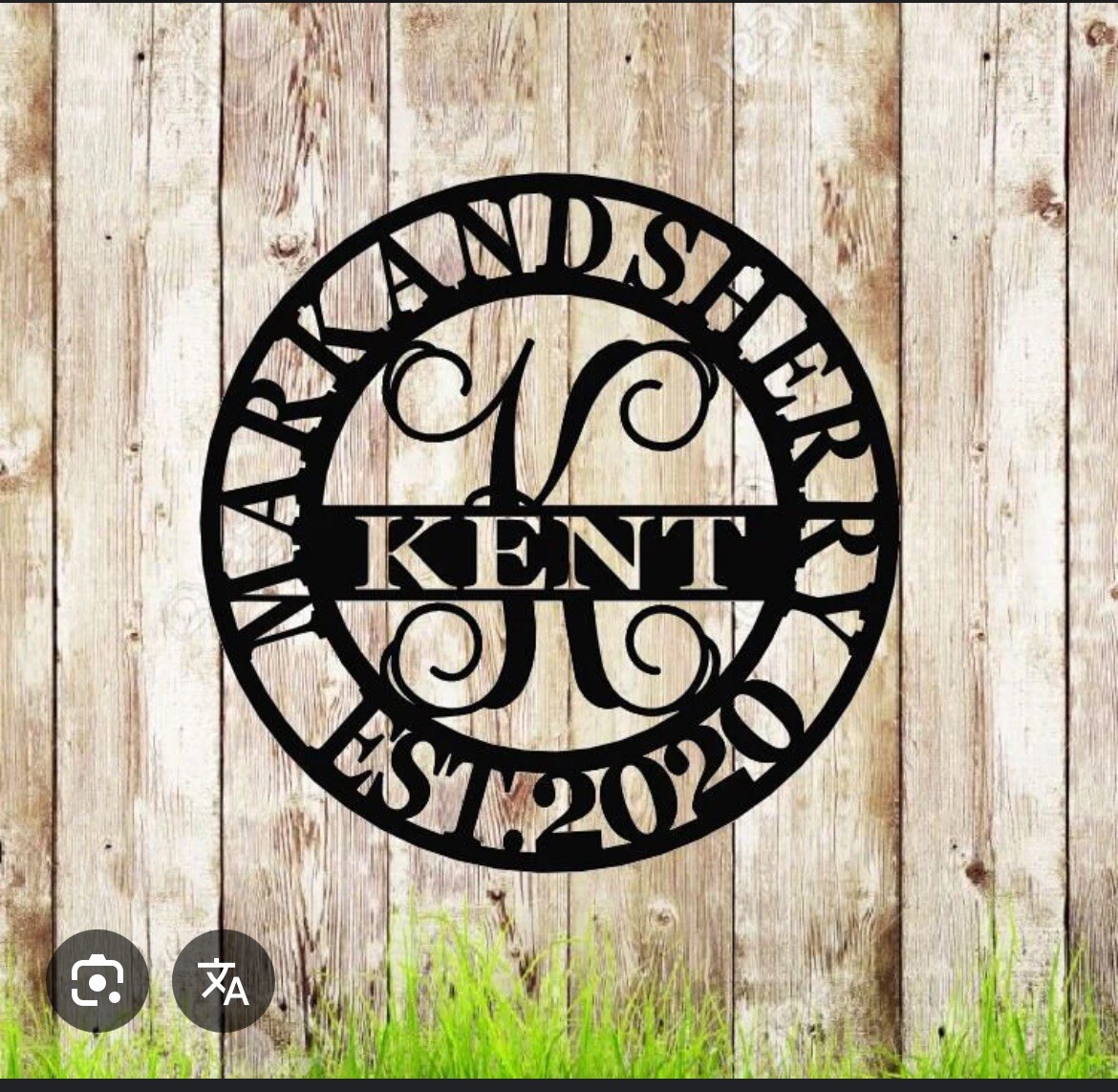 Metal Monogram Signs