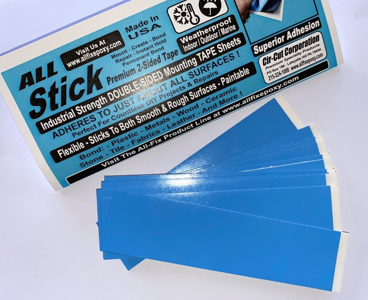 SUPER STRONG 2-Sided TAPE MOUNTING STRIPS – WALL SIGNS COLLAGE ART PICTURES 12PC