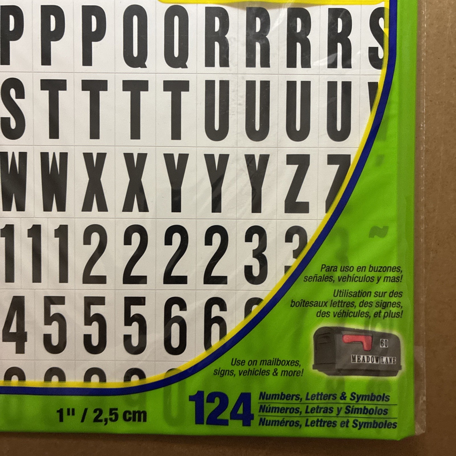 Hy-Ko 1 In. Numbers, Letters & Symbols (124 Count) MM-6 Hy-Ko MM-6 029069020606