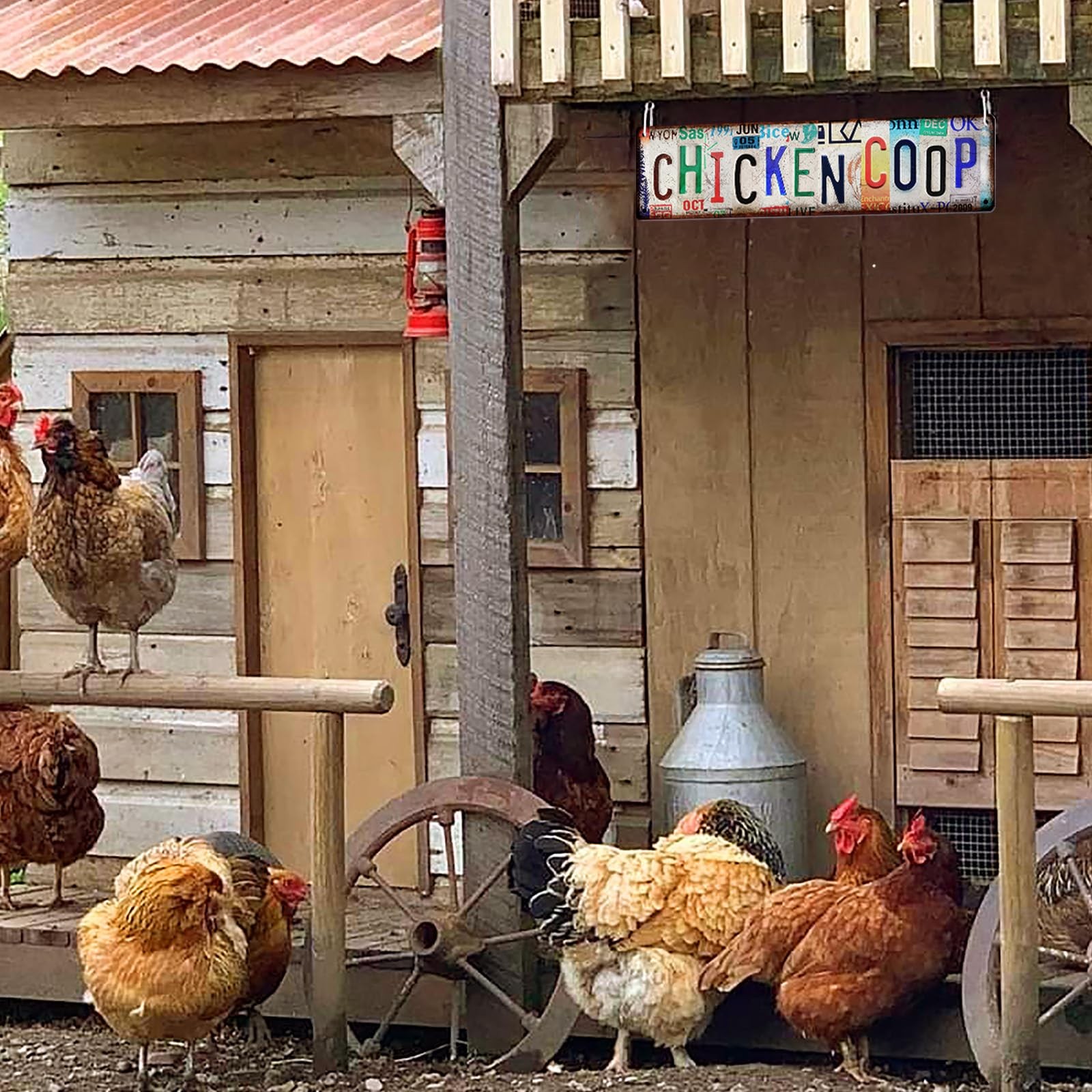 Funny Chicken Gifts Coop for Chicken Lovers Rooster Room Decor