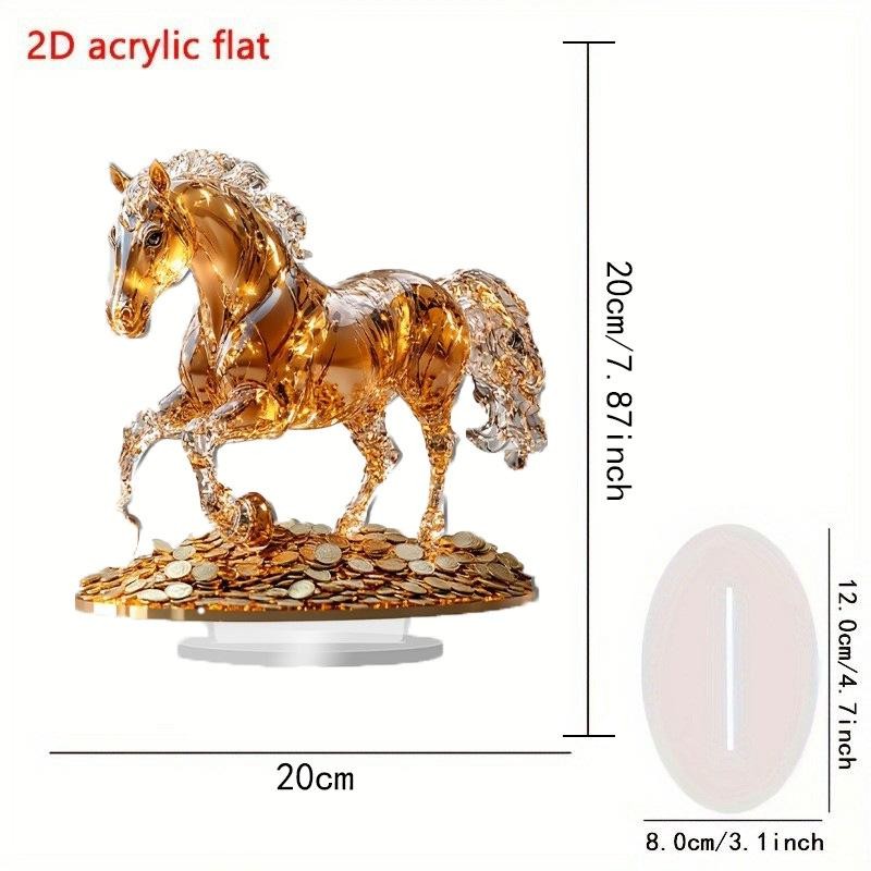 Horses 2D Flat Acrylic Stand Table Decoration,Home,Office,Cafe,room,Studio,Deskt