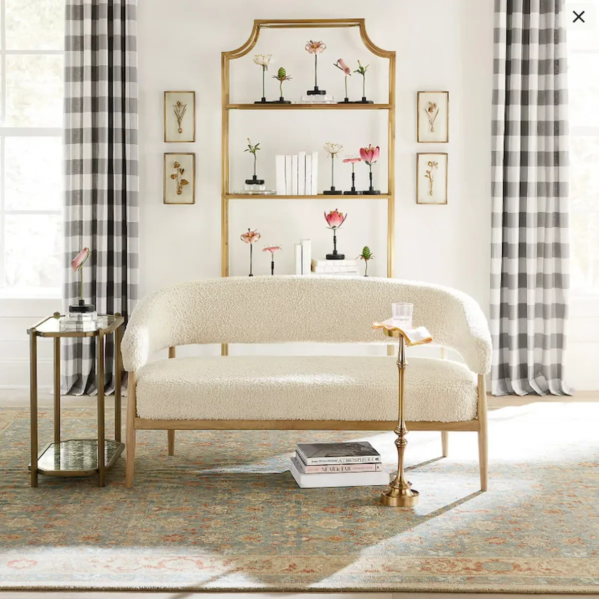 Ballard Designs Fleur de Tole Gold Wall Decor, Set of 4 – No Import Fees