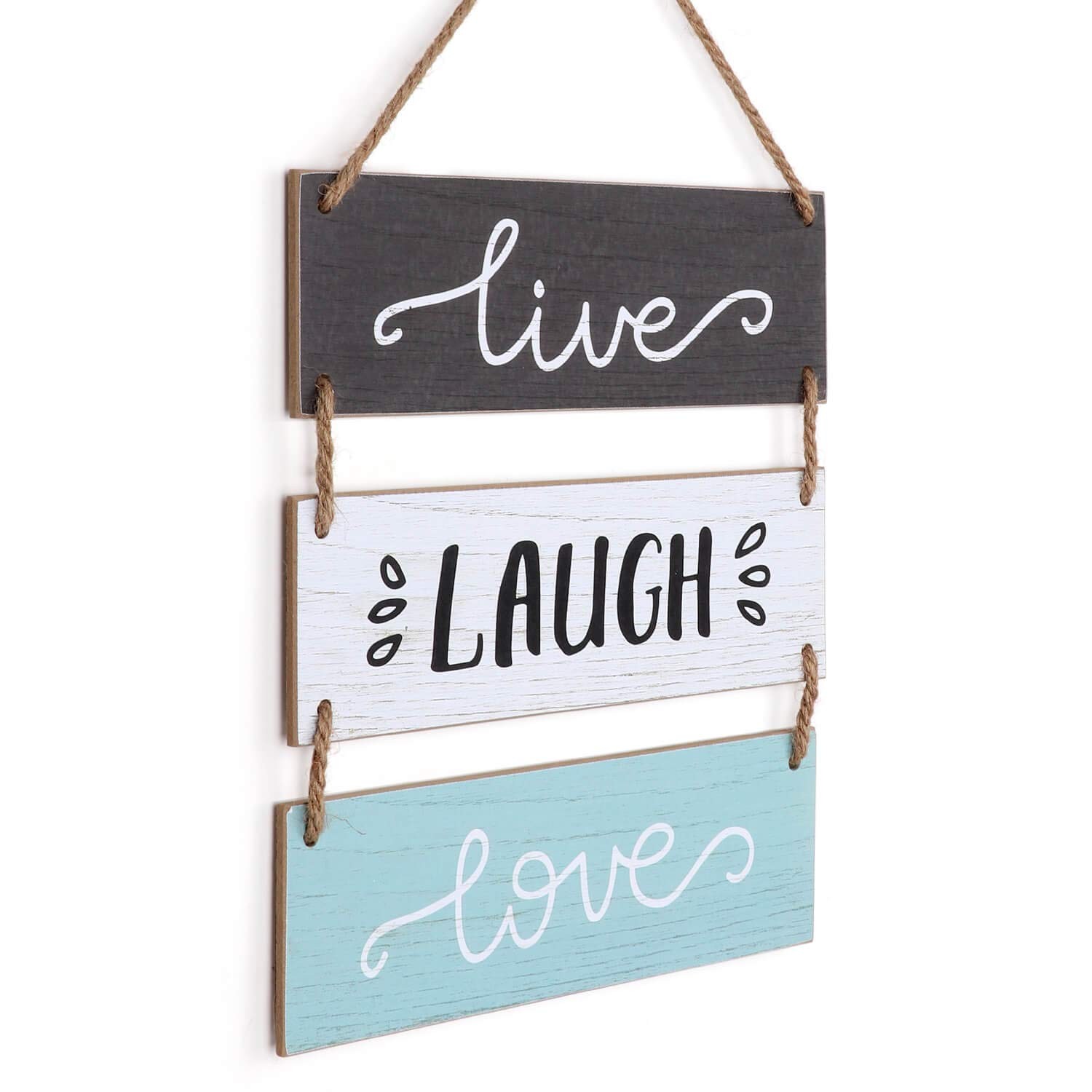 Rustic Home Wall Decor Sign for Living Room 12″Ã—14â€, Live Laugh Love
