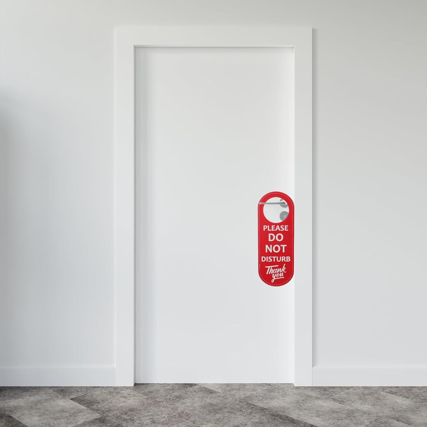 PU Leather Double Sided Please Do Not Disturb Sign, Do Not Disturb Door Hanger S