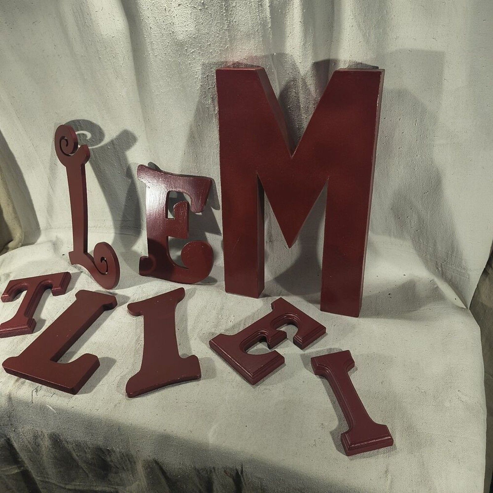 Display Letters In Sizes From 18″ To 5.25″ Variety of 22 different Letters