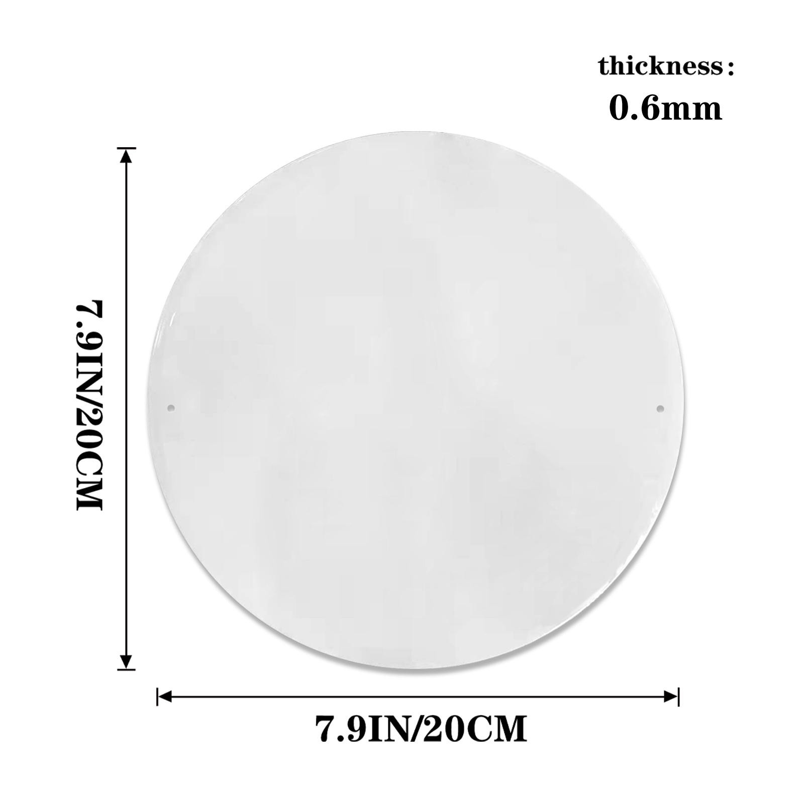 2D Flat 1 Piece Rustic Round Aluminum Tin Sign Underwater Sunlight Fish Vintage♪