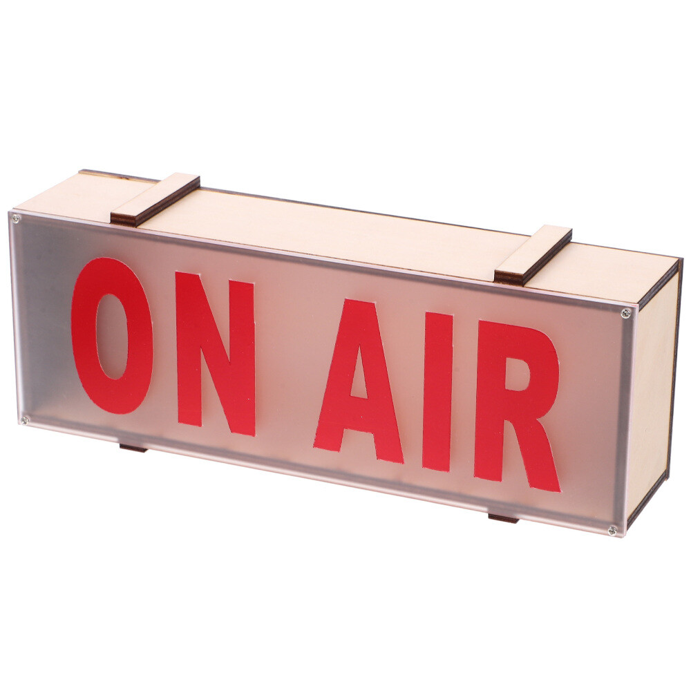 Wooden Light Sign LED Recording Sign Home Office Studio Bar Decoration