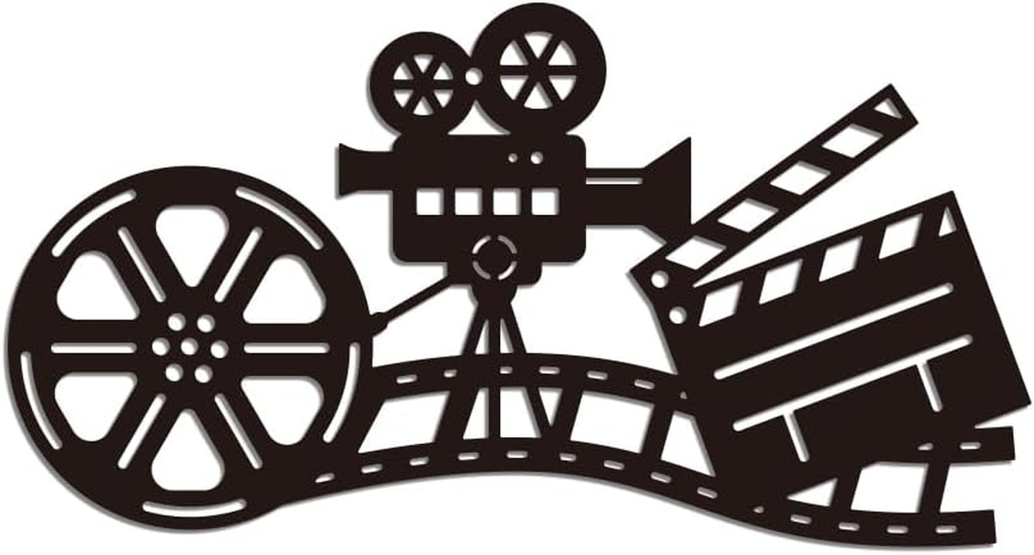 Movie Reel Metal Wall Art Decor, Abstract Antique Movie Theater Metal