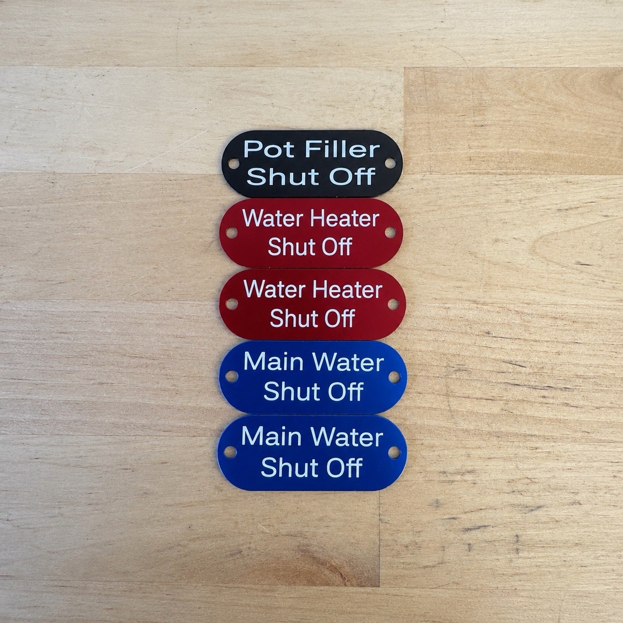 Custom engraved metal tags – electric panel, utility,HVAC, Plumbing or anything