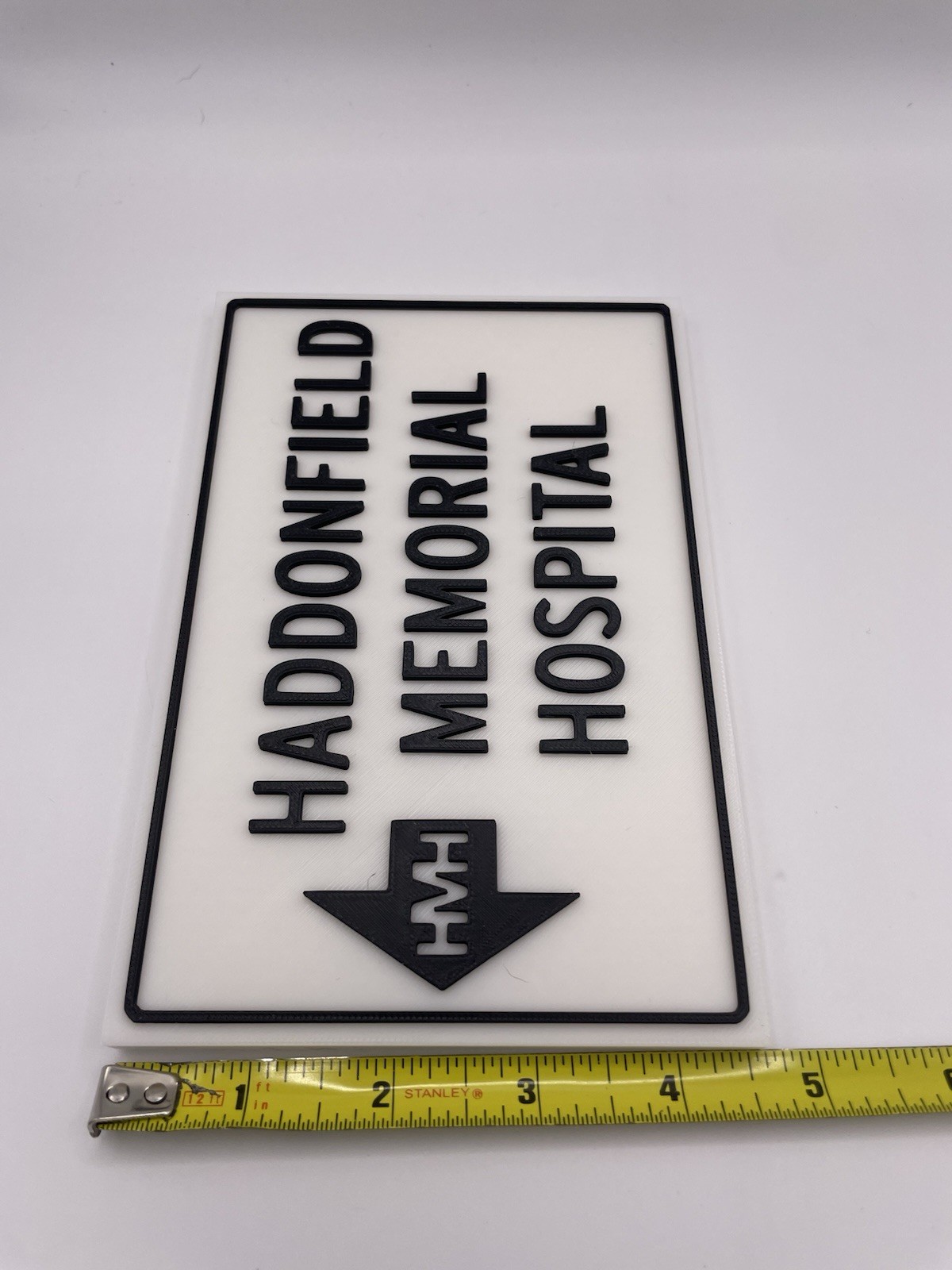 Halloween HADDONFIELD Memorial Hospital Sign