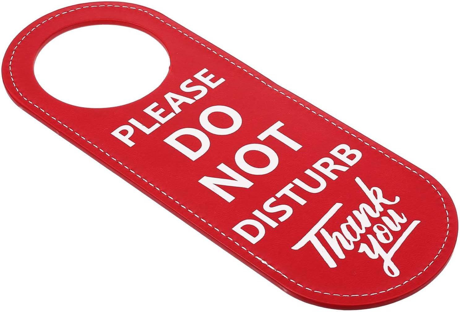PU Leather Double Sided Please Do Not Disturb Sign, Do Not Disturb Door Hanger S