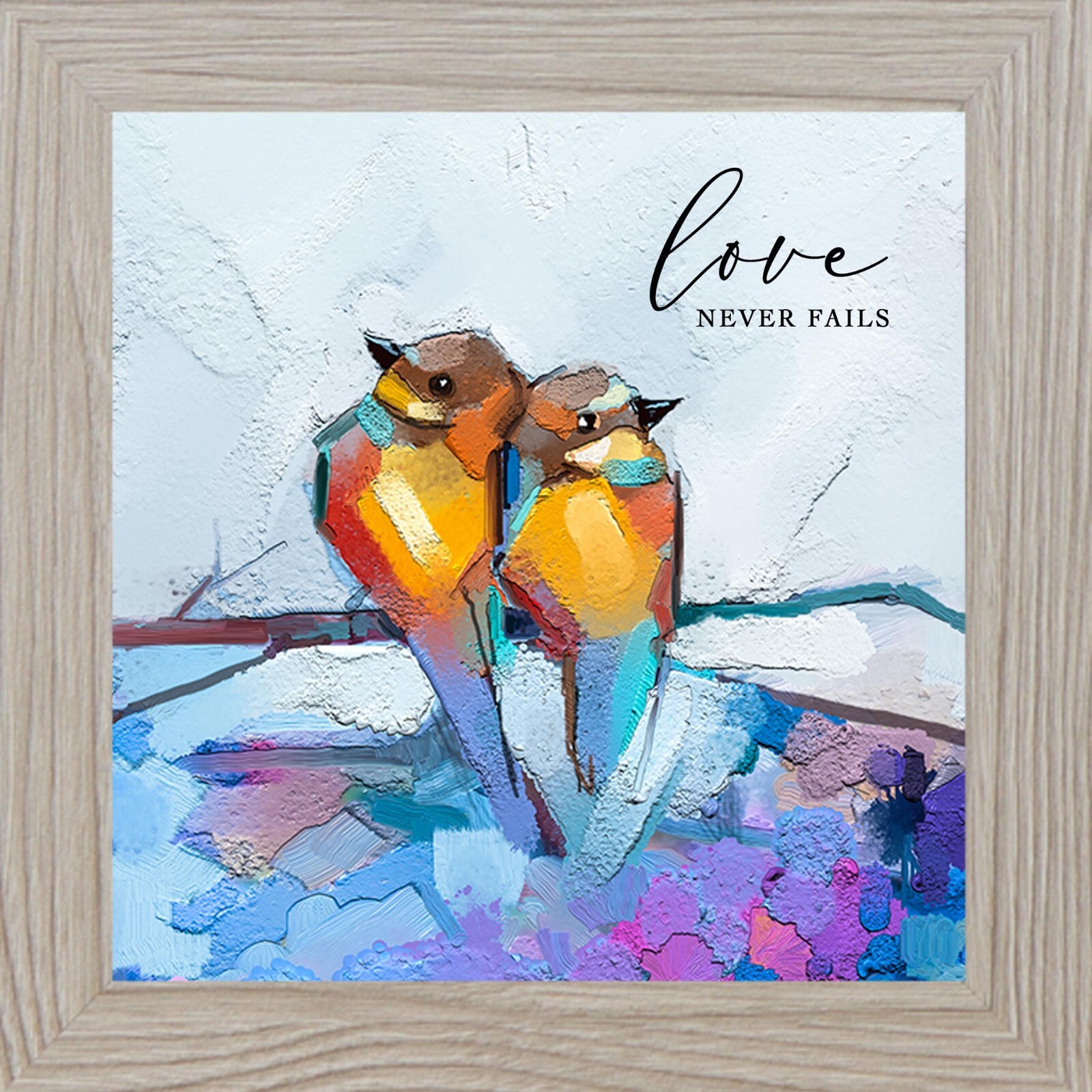 Framed Watercolor Bird Art – Peaceful Spring Wall Decor by Summer Snow