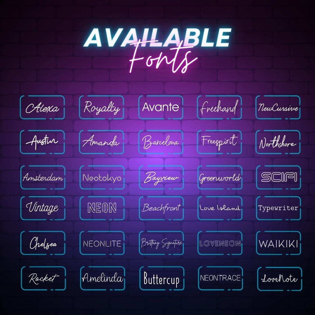 Custom Neon Sign for Salon & Bar | Personalized Name Sign | Custom LED Wall Sign