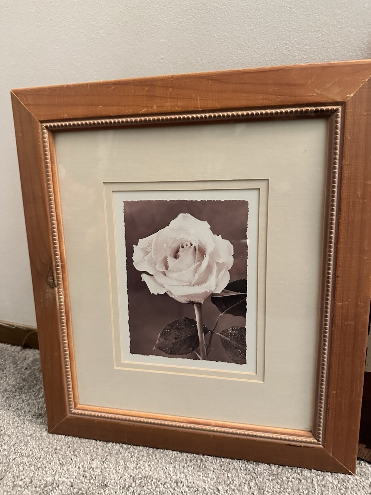 3-Piece Inspirational Wall Decor Set – Rustic Wooden Signs & Framed Floral Art
